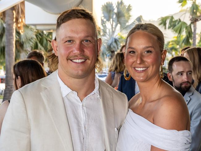 Reuben and Mackenzie Cotter. Cowboys 2024 Awards Presentation Night. . Photo: Michael Chambers.