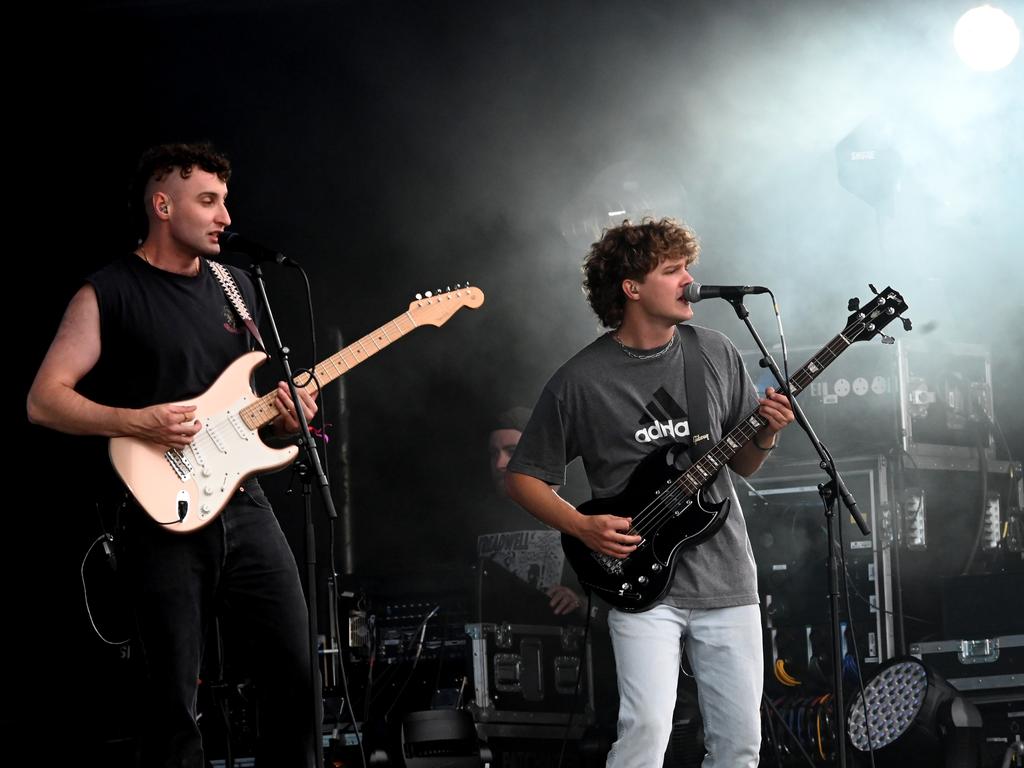 The Seagulls performing a set at Latitude.