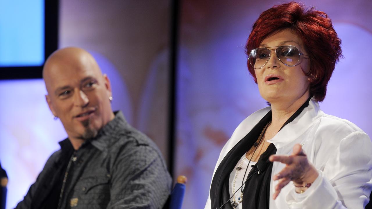 Sharon Osbourne, right, with fellow AGT judge Howie Mandel in 2010. Picture: AP Photo/Chris Pizzello