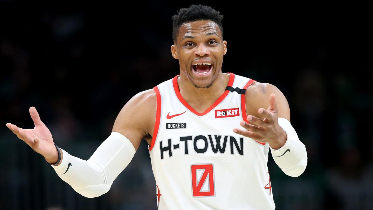 NBA news Russell Westbrook stats, Houston Rockets vs Boston Celtics