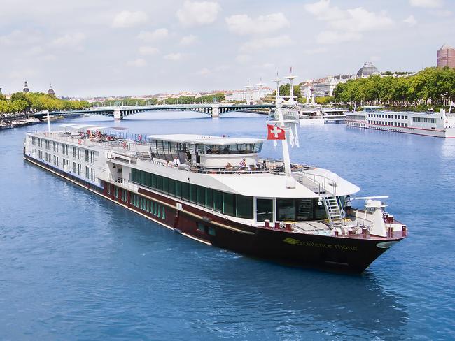 ESCAPE - Travel - Travelmarvel river cruise ship Excellence at Lyon in France. Pic supplied