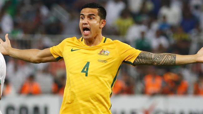 Tim Cahill’s high-tempo could see him start against Syria. Picture: George Salpigtidis