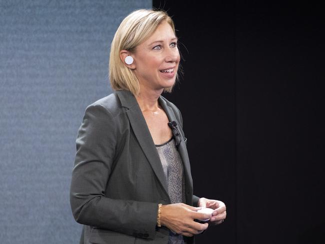 Microsoft’s Robin Seiler says the future workspace is mobile. Picture: AP Photo/Mark Lennihan