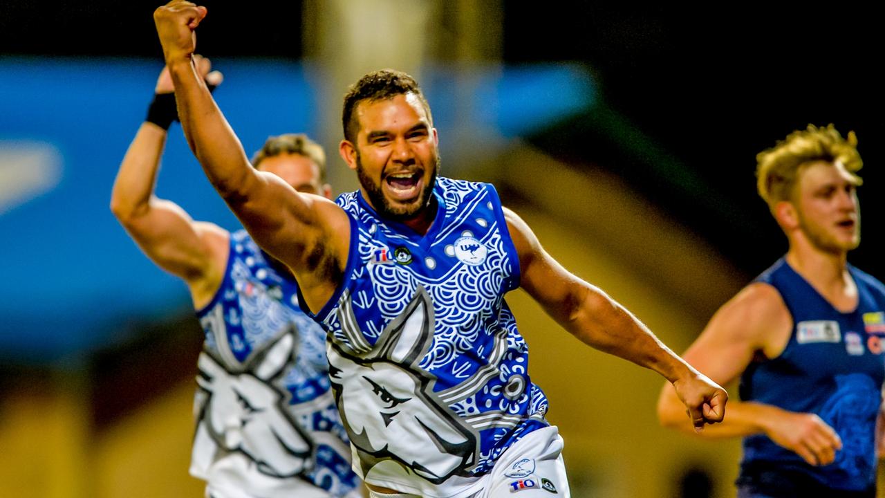 Thomas Gorey dominated in front of goals for South Alice Springs.