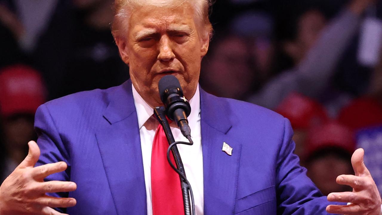 Mr Trump at Madison Square Garden. Picture: Michael Santiago/Getty Images via AFP