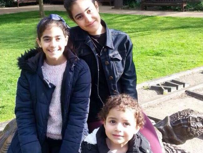 According to the BBC — three sisters Mirna, Fatima and Zainnb are among the missing in Grenfell Tower in the London fire. Picture: Supplied