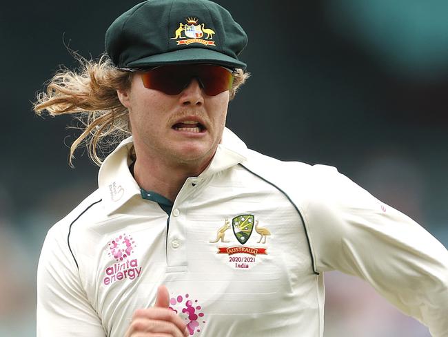 Australia's Will Pucovski in the field during Day 2 of the Test match between Australia and India at the SCG. Picture. Phil Hillyard