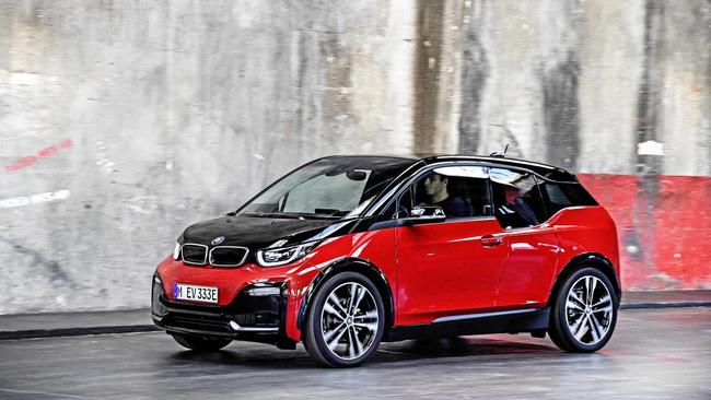 The electric-powered BMW i3.