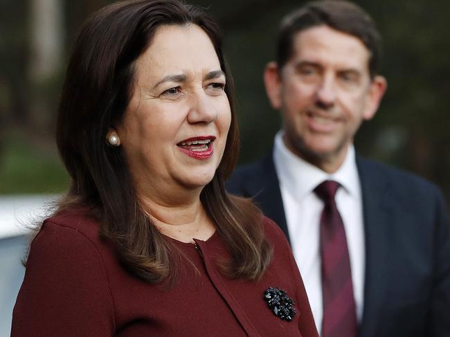 Premier of Queensland Annastacia Palaszczuk pictured addressing the media at Toowong, Brisbane 31st of May 2021.  TheyÃve announced that game one of State of Origin will be held in Townsville.  (Image/Josh Woning)