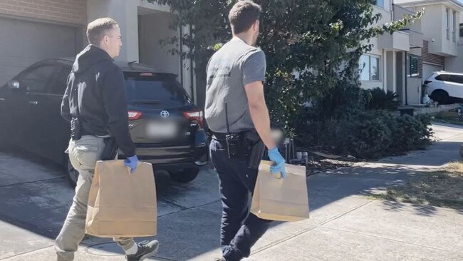 Police seized the gear, cash, an imitation firearm and a taser. Picture: Victoria Police