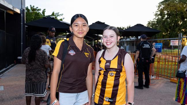 Fans at the Gold Coast Suns v Hawthorn AFL match at TIO Stadium. Picture: Pema Tamang Pakhrin
