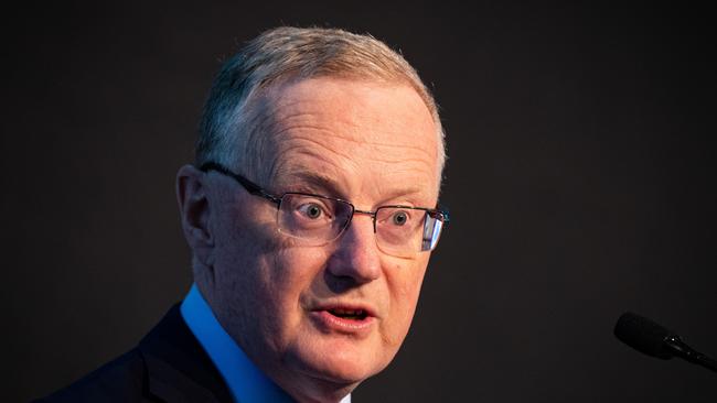 SYDNEY, AUSTRALIA - NCA NewsWire Photos - DECEMBER 14, 2022: Reserve Bank governor Philip Lowe gives a keynote address at the 2022 AusPayNet Annual Summit in Sydney. Picture: NCA NewsWire / Christian Gilles