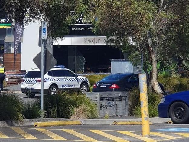 Police at the scene of the fire at the Wolf Cafe in Altona. Picture: Supplied