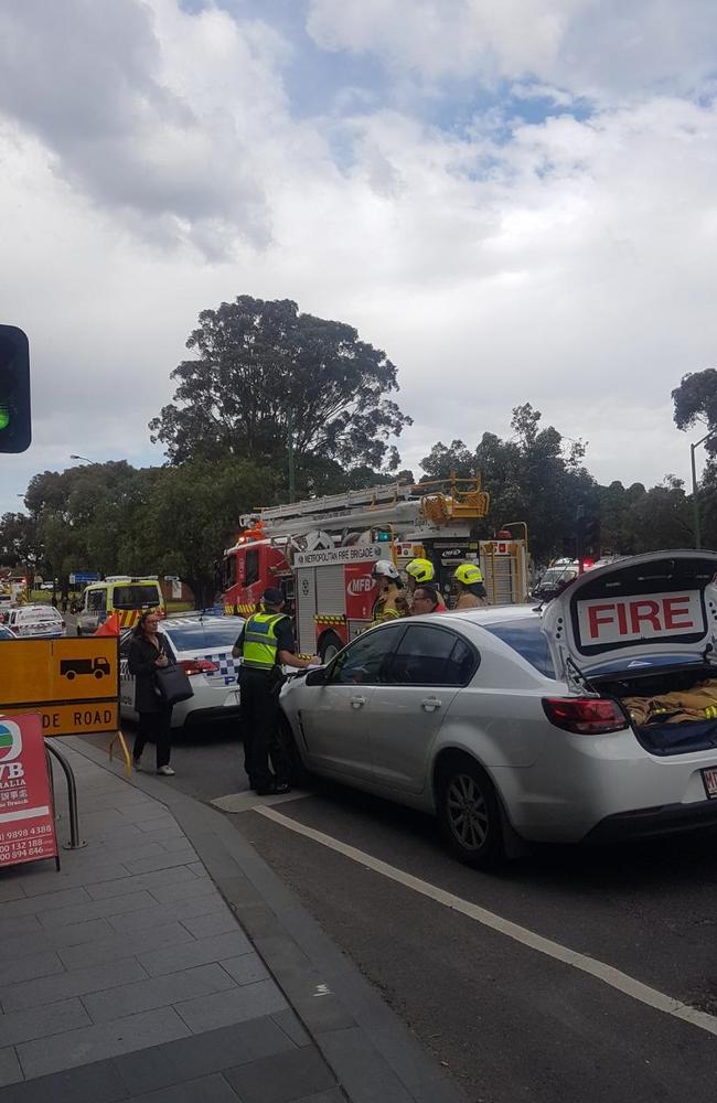 Emergency services are at the scene. Picture: Ryan Tennison