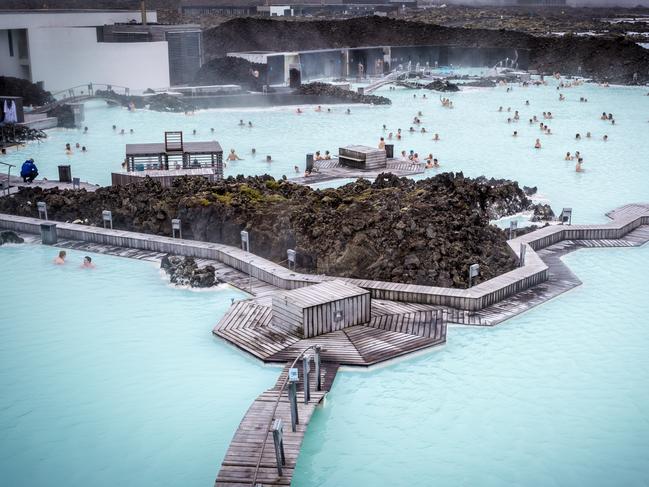 Blue Lagoon, Iceland - people relaxing and bathing in the stunning Geothermal Area of the Blue Lagoon, near Reykjavik.Escape 8 October 2023101Photo - iStock