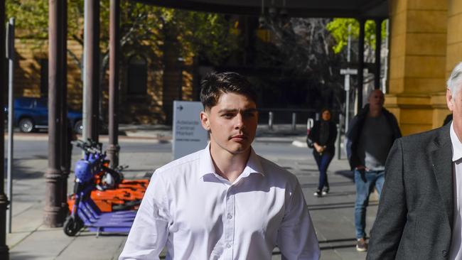 Marco Yandle arrives at Adelaide Supreme Court on September 12. Picture: NewsWire / Roy VanDerVegt
