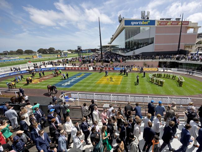 Caulfield Cup Day at Caulfield Racecourse last year. Picture: David Geraghty/ Getty