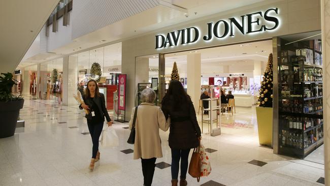 David Jones is among companies planning to roll out a program of cuts and consolidation. Picture Norm Oorloff.