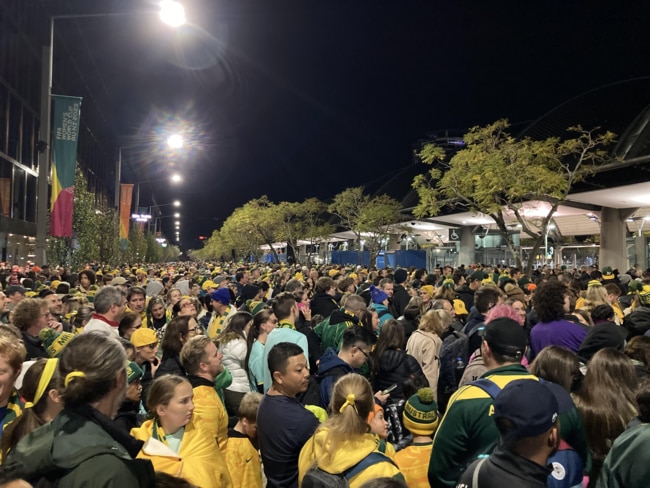 Matildas fans caught in train chaos