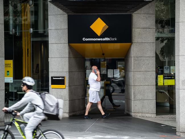 SYDNEY, AUSTRALIA - NewsWire Photos December 11, 2020: Commonwealth Bank Signage at a branch in the Sydney CBD. Picture: NCA NewsWire / James Gourley