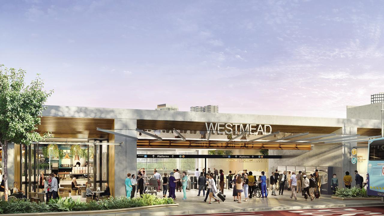 Westmead Metro station will be built alongside the existing train station.