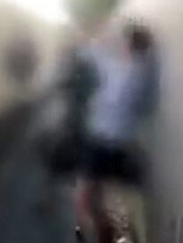 The assault of a 13-year-old schoolgirl caught on film.