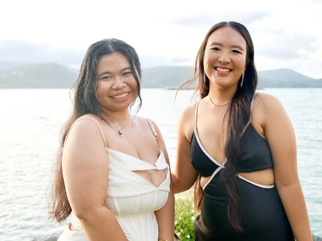 Jenjira Norton and Frances Evangelista arriving at the Proserpine State High School Year 12 Formal held at the Whitsunday Marine Club on Wednesday, November 16, 2022.
