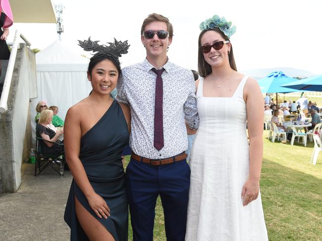 Yarra Valley Cup 2024. Fiona Fang, James Guardiani and Amelia Puckering. Picture: David Smith