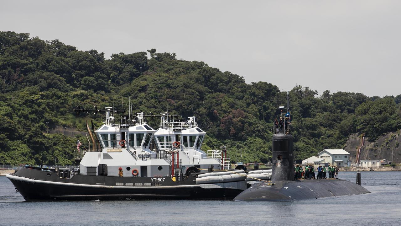 The Seawolf-class fast-attack submarine USS Connecticut. Picture: US Navy