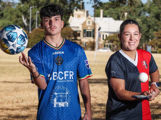 NEWS ADVGeorgio Flourentzou 19 AC Unito and Jemima Davies 19 Burnside Hockey ClubThe Burnside Hockey Club and AC Unito (soccer club) are pushing for UniSA to let them create a hockey and soccer pitch on the eastern side of the campus. Image/Russell Millard Photography