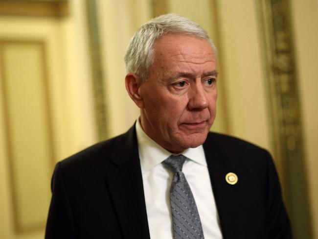 WASHINGTON, DC - FEBRUARY 06: U.S. Rep. Ken Buck (R-CA) leaves the House Chamber as the House of Representatives holds a vote to impeach Homeland Security Secretary Alejandro Mayorkas, at the U.S. Capitol on February 06, 2024 in Washington, DC. The House failed to impeach Secretary Mayorkas with a vote of 214-216, three Republicans including Rep. Ken Buck (R-CO), Rep. Mike Gallagher (R-WI) and Rep. Tom McClintock (R-CA) voted with all of the Democrats to block the resolution.   Kevin Dietsch/Getty Images/AFP (Photo by Kevin Dietsch / GETTY IMAGES NORTH AMERICA / Getty Images via AFP)