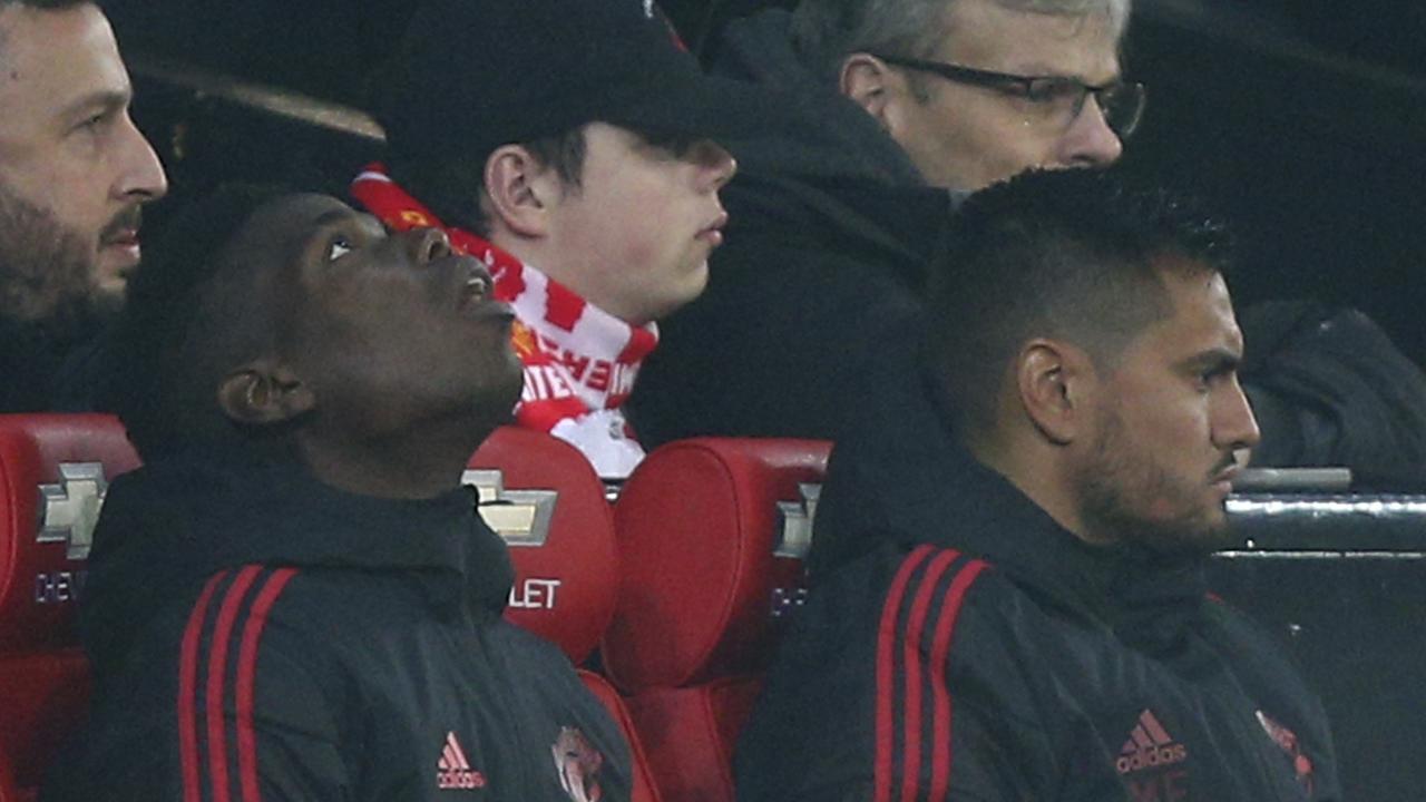 Paul Pogba started on the bench against Arsenal.