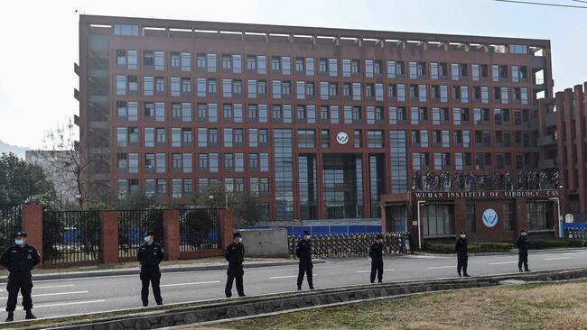 The Wuhan Institute of Virology in Wuhan, in China's central Hubei province, during a visit by members of the WHO team investigating the origins of COVID-19. Picture: AFP.