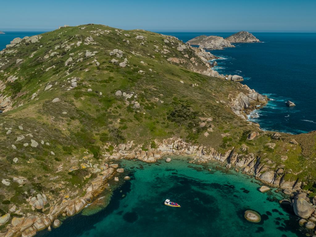 A unique eco-boat tour experience in Wilson’s Promontory. Picture: Supplied.