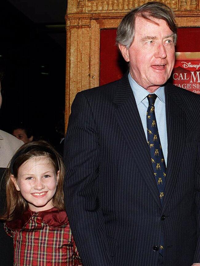 Neville Wran with a younger Harriet.