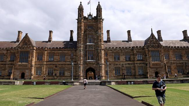 Sydney University is one of the unis part of the plan. Picture: NCA NewsWire / Damien Shaw