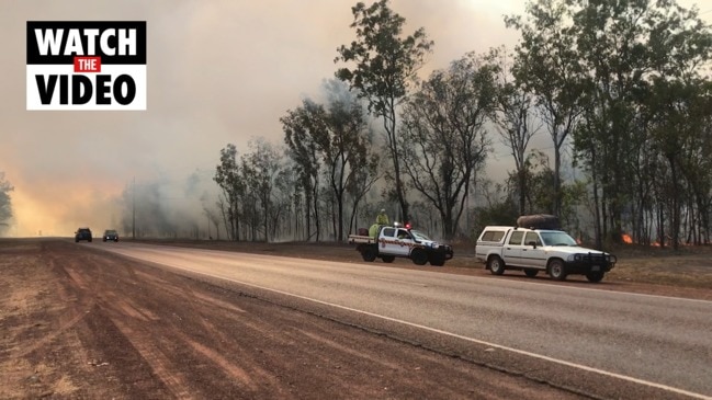 Cars Destroyed As Fireys Battle Multiple Bushfires In Darwin Rural Area ...