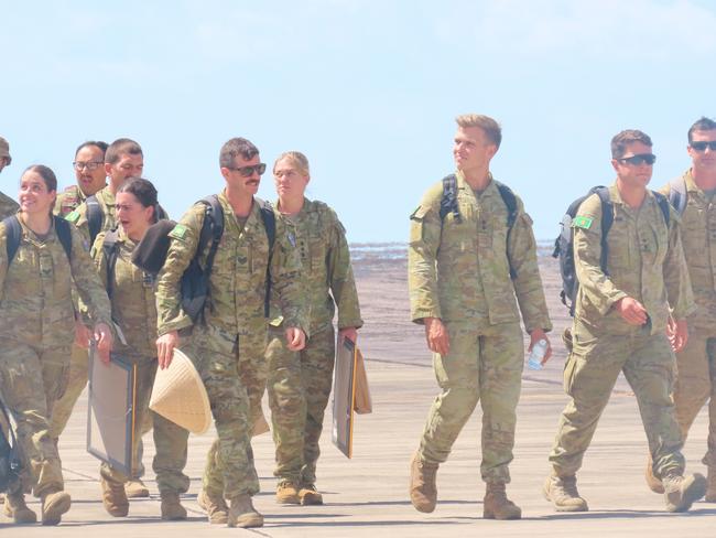 ADF and MRF-D troops return to Darwin, Northern Territory, after more than a month of training overseas with their Indonesian counterparts. 22 September 2024.