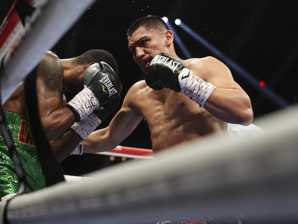 Power puncher Vergil Ortiz called out Tszyu last weekend. Picture: Cris Esqueda/Golden Boy/Getty Images