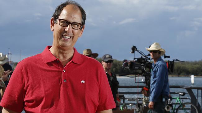 Jonathan M. Shiff at Broadwater Parklands during filming for season two of Mako Mermaids. Picture: Regi Varghese