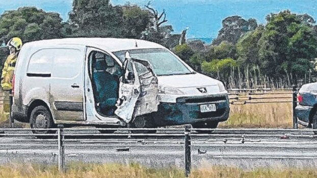 Crash in Flynn after man stopped to help fix his son's tyre.