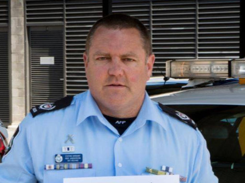 Station Sergeant Rod Anderson led the Australian team in identifying the victims of the crash. Picture: ACT Policing/Facebook