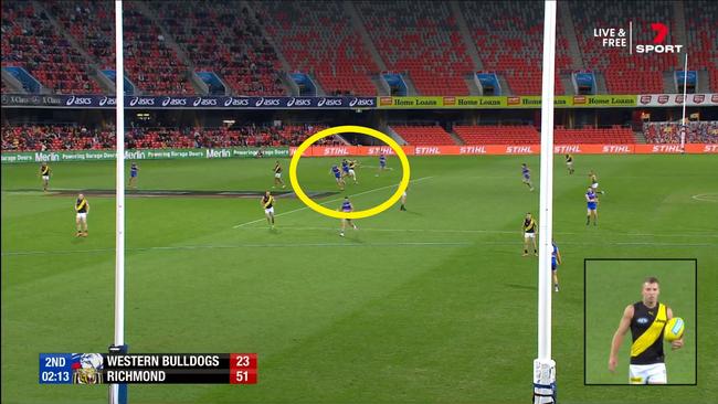 A super soft free kick handed Richmond a goal