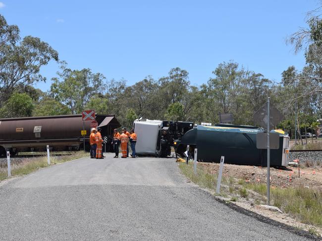 A truck crashed into a train on Gehrke Rd, Burua around 10:20am 22 November 2019