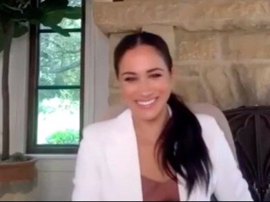 Meghan Markle shares a glimpse of her £11million Montecito mansion as she joins charity Smart Works for a Zoom call