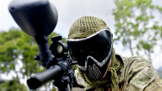 Rory Gibson had one paintball experience to remember. Photo: Claudia Baxter / The Queensland Times