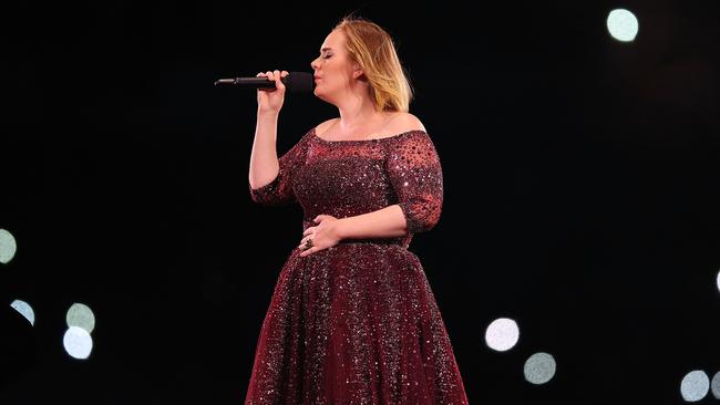 Adele is headed back to the UK after a wet show in NZ, but will she ever tour again? Picture: Graham Denholm/Getty Images