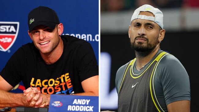 Andy Roddick has taken a shot at Nick Kyrgios.