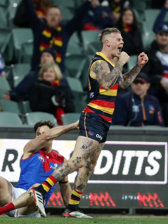 Ben Crocker playing for Adelaide in 2020. Picture: Sarah Reed