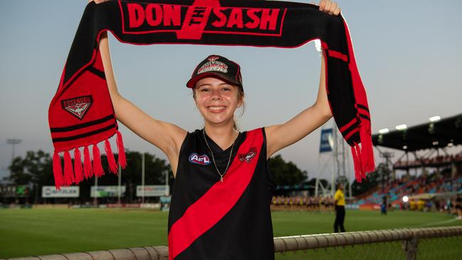 Shellbea Day as thousands of fans gathered for the AFLW Dreamtime game between Richmond and Essendon in Darwin. Picture: Pema Tamang Pakhrin